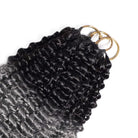 Kinky Curly Hair Bundles / Feather Hair Extensions — 100% Virgin Human Hair / Dark Roots LINKTOWIG