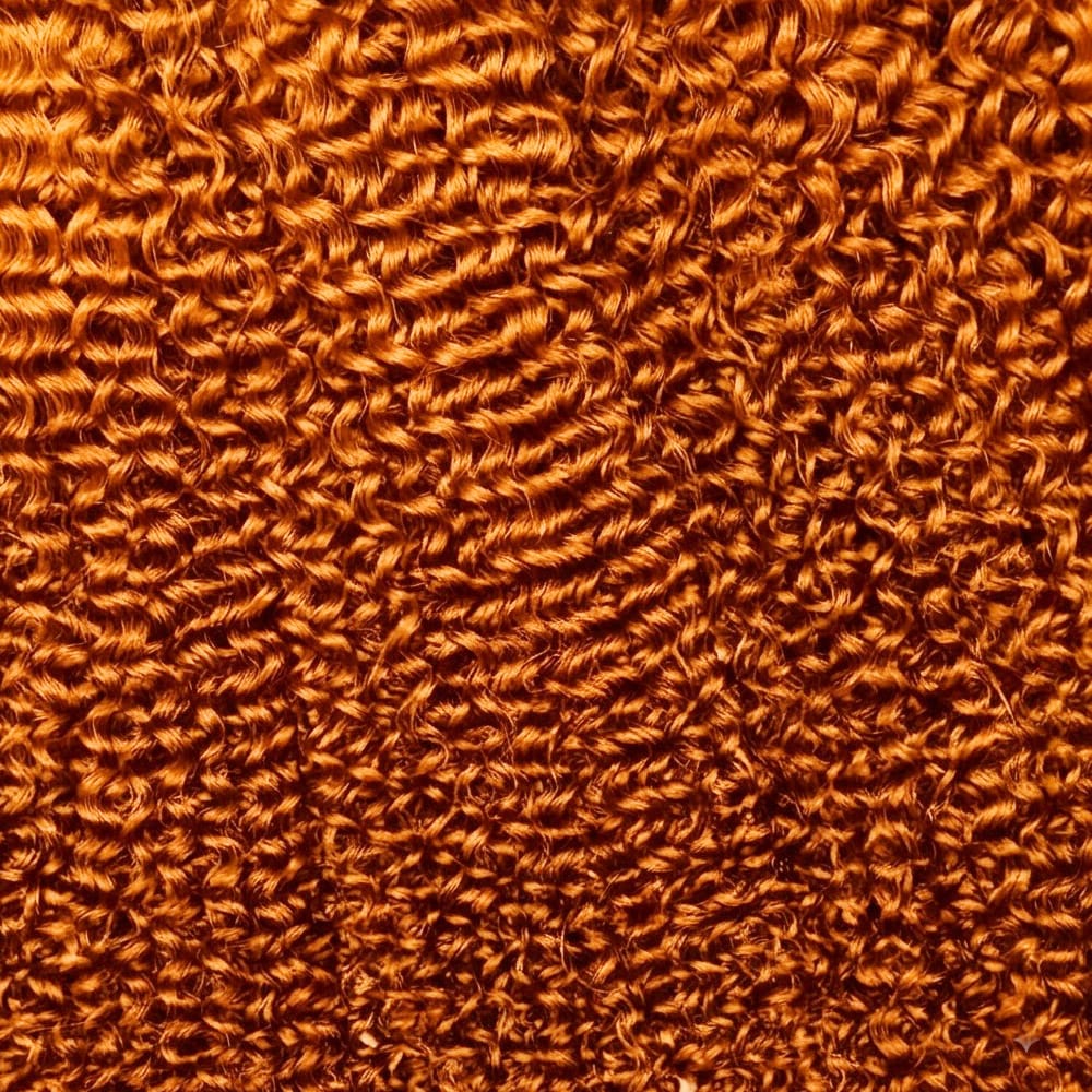 Kinky Curly Hair Bundles / Feather Hair Extensions — 100% Virgin Human Hair / Ginger Orange LINKTOWIG