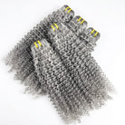 Kinky Curly Luxury Natural Hair Weft – 100% Virgin Human Hair / Wig Charcoal Grey LINKTOWIG
