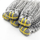 Kinky Curly Luxury Natural Hair Weft – 100% Virgin Human Hair / Wig Charcoal Grey LINKTOWIG