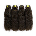 Kinky Curly Luxury Natural Hair Weft – 100% Virgin Human Hair / Wig Chocolate Brown LINKTOWIG