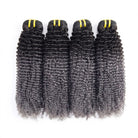 Kinky Curly Luxury Natural Hair Weft – 100% Virgin Human Hair / Wig Dark Roots LINKTOWIG