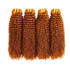 Kinky Curly Luxury Natural Hair Weft – 100% Virgin Human Hair / Wig Ginger Orange LINKTOWIG