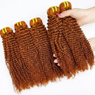 Kinky Curly Luxury Natural Hair Weft – 100% Virgin Human Hair / Wig Ginger Orange LINKTOWIG