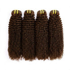 Kinky Curly Luxury Natural Hair Weft – 100% Virgin Human Hair / Wig Honey Brown LINKTOWIG
