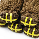 Kinky Curly Luxury Natural Hair Weft – 100% Virgin Human Hair / Wig Medium Chestnut Brown LINKTOWIG