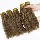 Kinky Curly Luxury Natural Hair Weft – 100% Virgin Human Hair / Wig Medium Chestnut Brown LINKTOWIG