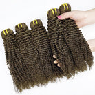 Kinky Curly Luxury Natural Hair Weft – 100% Virgin Human Hair / Wig Medium Chestnut Brown LINKTOWIG