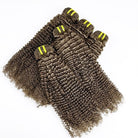 Kinky Curly Luxury Natural Hair Weft – 100% Virgin Human Hair / Wig Medium Chestnut Brown LINKTOWIG