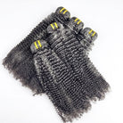 Kinky Curly Luxury Natural Hair Weft – 100% Virgin Human Hair / Wig Silver Grey LINKTOWIG