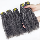 Kinky Curly Luxury Natural Hair Weft – 100% Virgin Human Hair / Wig Silver Grey LINKTOWIG