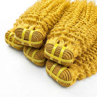 Kinky Curly Luxury Natural Hair Weft – 100% Virgin Human Hair / Wig Yellow LINKTOWIG