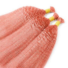 Kinky Stragiht 100% Raw Virgin  Human Hair Bundles - (No Weft) Bulk Hair / Bubblegum Pink LINKTOWIG