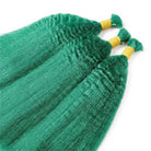 Kinky Stragiht 100% Raw Virgin  Human Hair Bundles - (No Weft) Bulk Hair / Dark Emerald Green LINKTOWIG
