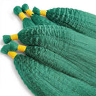 Kinky Stragiht 100% Raw Virgin  Human Hair Bundles - (No Weft) Bulk Hair / Dark Emerald Green LINKTOWIG