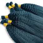 Kinky Stragiht 100% Raw Virgin  Human Hair Bundles - (No Weft) Bulk Hair / Midnight Blue LINKTOWIG
