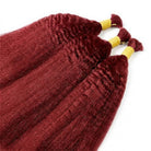 Kinky Stragiht 100% Raw Virgin  Human Hair Bundles - (No Weft) Bulk Hair / Ruby Red LINKTOWIG