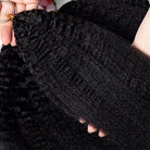 Kinky Stragiht Hair Bundles / Feather Hair Extensions — 100% Virgin Human Hair / Black LINKTOWIG