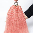 Kinky Stragiht Hair Bundles / Feather Hair Extensions — 100% Virgin Human Hair / Bubblegum Pink LINKTOWIG