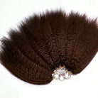 Kinky Stragiht Hair Bundles / Feather Hair Extensions — 100% Virgin Human Hair / Dark Emerald Green LINKTOWIG