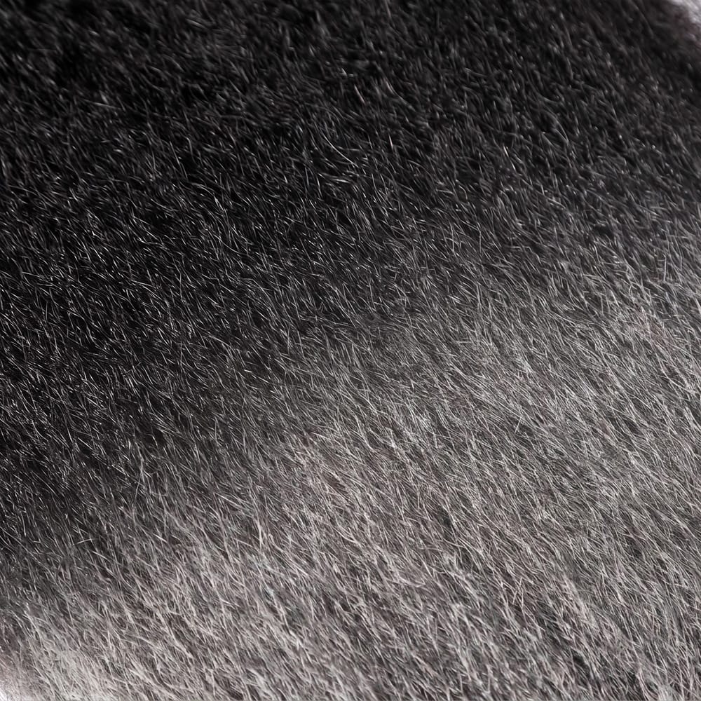 Kinky Stragiht Hair Bundles / Feather Hair Extensions — 100% Virgin Human Hair / Dark Roots LINKTOWIG