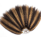 Kinky Stragiht Hair Bundles / Feather Hair Extensions — 100% Virgin Human Hair / Honey Blonde Highlights LINKTOWIG