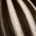 Kinky Stragiht Hair Bundles / Feather Hair Extensions — 100% Virgin Human Hair / Piano Highlight Silver Grey LINKTOWIG