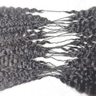 Kinky Stragiht Hair Bundles / Feather Hair Extensions — 100% Virgin Human Hair / Silver Grey LINKTOWIG