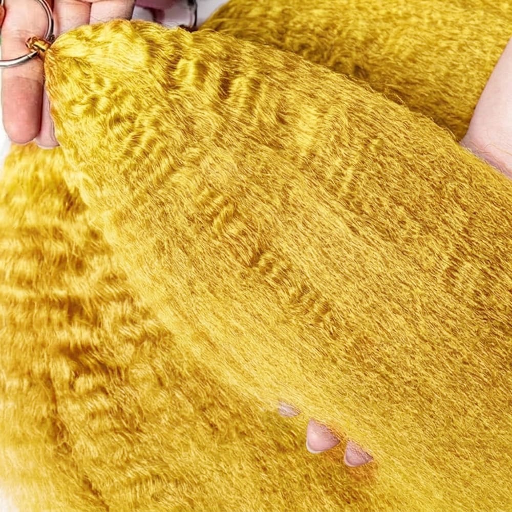 Kinky Stragiht Hair Bundles / Feather Hair Extensions — 100% Virgin Human Hair / Yellow LINKTOWIG
