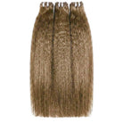 Kinky Stragiht Luxury Natural Hair Weft – 100% Virgin Human Hair / Wig Ash Brown LINKTOWIG