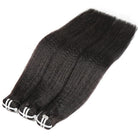 Kinky Stragiht Luxury Natural Hair Weft – 100% Virgin Human Hair / Wig Black LINKTOWIG