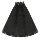 Kinky Stragiht Luxury Natural Hair Weft – 100% Virgin Human Hair / Wig Black LINKTOWIG