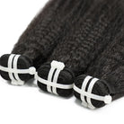 Kinky Stragiht Luxury Natural Hair Weft – 100% Virgin Human Hair / Wig Black LINKTOWIG