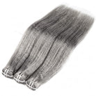 Kinky Stragiht Luxury Natural Hair Weft – 100% Virgin Human Hair / Wig Charcoal Grey LINKTOWIG
