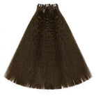 Kinky Stragiht Luxury Natural Hair Weft – 100% Virgin Human Hair / Wig Chocolate Brown LINKTOWIG