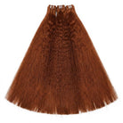 Kinky Stragiht Luxury Natural Hair Weft – 100% Virgin Human Hair / Wig Copper Orange LINKTOWIG