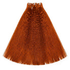 Kinky Stragiht Luxury Natural Hair Weft – 100% Virgin Human Hair / Wig Ginger Orange LINKTOWIG
