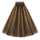 Kinky Stragiht Luxury Natural Hair Weft – 100% Virgin Human Hair / Wig Honey Blonde Highlights LINKTOWIG