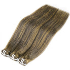 Kinky Stragiht Luxury Natural Hair Weft – 100% Virgin Human Hair / Wig Honey Blonde Highlights LINKTOWIG