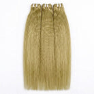 Kinky Stragiht Luxury Natural Hair Weft – 100% Virgin Human Hair / Wig Olive Green Blonde LINKTOWIG