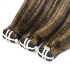 Kinky Stragiht Luxury Natural Hair Weft – 100% Virgin Human Hair / Wig Piano Color LINKTOWIG