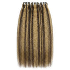 Kinky Stragiht Luxury Natural Hair Weft – 100% Virgin Human Hair / Wig Piano Color LINKTOWIG