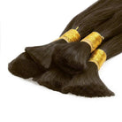 Stragiht 100% Raw Virgin  Human Hair Bundles - (No Weft) Bulk Hair / aramel Balayage Highlights LINKTOWIG