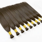Stragiht 100% Raw Virgin  Human Hair Bundles - (No Weft) Bulk Hair / aramel Balayage Highlights LINKTOWIG