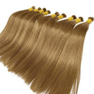 Stragiht 100% Raw Virgin  Human Hair Bundles - (No Weft) Bulk Hair / Ash Brown LINKTOWIG