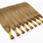 Stragiht 100% Raw Virgin  Human Hair Bundles - (No Weft) Bulk Hair / Ash Brown LINKTOWIG