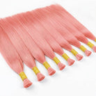 Stragiht 100% Raw Virgin  Human Hair Bundles - (No Weft) Bulk Hair / Bubblegum Pink LINKTOWIG