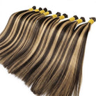 Stragiht 100% Raw Virgin  Human Hair Bundles - (No Weft) Bulk Hair / Chocolate Brown LINKTOWIG