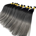 Stragiht 100% Raw Virgin  Human Hair Bundles - (No Weft) Bulk Hair / Dark Roots LINKTOWIG