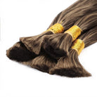 Stragiht 100% Raw Virgin  Human Hair Bundles - (No Weft) Bulk Hair / Honey Blonde Highlights LINKTOWIG